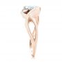 18k Rose Gold 18k Rose Gold Wrap Diamond Engagement Ring - Side View -  102878 - Thumbnail
