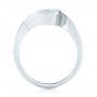 14k White Gold Wrap Diamond Engagement Ring - Front View -  102878 - Thumbnail