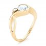 18k Yellow Gold Wrap Diamond Engagement Ring