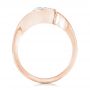 18k Rose Gold 18k Rose Gold Wrapped Diamond Engagement Ring - Front View -  102231 - Thumbnail