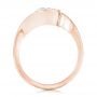 14k Rose Gold 14k Rose Gold Wrapped Diamond Engagement Ring - Front View -  102231 - Thumbnail