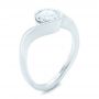  Platinum Platinum Wrapped Diamond Engagement Ring - Three-Quarter View -  102231 - Thumbnail