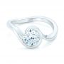  Platinum Platinum Wrapped Diamond Engagement Ring - Flat View -  102231 - Thumbnail