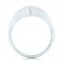 14k White Gold Wrapped Diamond Engagement Ring - Front View -  102330 - Thumbnail