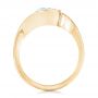 18k Yellow Gold 18k Yellow Gold Wrapped Diamond Engagement Ring - Front View -  102231 - Thumbnail