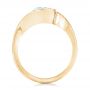 14k Yellow Gold 14k Yellow Gold Wrapped Diamond Engagement Ring - Front View -  102231 - Thumbnail