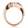 18k Rose Gold 18k Rose Gold Wrapped Diamond Engagment Ring - Front View -  1152 - Thumbnail