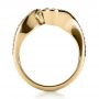 18k Yellow Gold 18k Yellow Gold Wrapped Diamond Engagment Ring - Front View -  1152 - Thumbnail