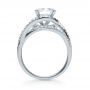  Platinum Platinum Wrapped Diamond Halo Engagement Ring - Front View -  1114 - Thumbnail