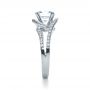  Platinum Platinum Wrapped Diamond Halo Engagement Ring - Side View -  1114 - Thumbnail