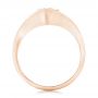 18k Rose Gold 18k Rose Gold Wrapped Solitaire Engagement Ring - Front View -  102329 - Thumbnail