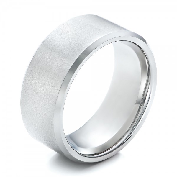 Men's White Tungsten Satin Finish Band - Image