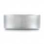 Men's White Tungsten Satin Finish Band - Top View -  101203 - Thumbnail