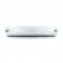 4mm White Tungsten Carbide Bright Polish Domed Comfort Fit Band - Top View -  101195 - Thumbnail