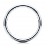 Men's Polished Domed White Tungsten Band - Front View -  101193 - Thumbnail