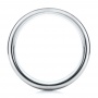 Men's Satin Finish White Tungsten Band - Front View -  101196 - Thumbnail