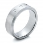 Men's Satin Finish Tungsten Band - Three-Quarter View -  101188 - Thumbnail