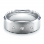 Men's Satin Finish Tungsten Band - Flat View -  101188 - Thumbnail