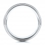 Men's Wire Brushed Finish White Tungsten Band - Front View -  101199 - Thumbnail