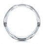 Men's White Tungsten Brushed Woven Band - Front View -  101186 - Thumbnail