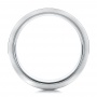 Men's Black And White Tungsten Band - Front View -  101209 - Thumbnail