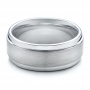 Men's Brushed Finish Tungsten Band - Flat View -  101192 - Thumbnail