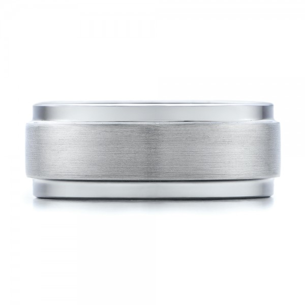 Men's Brushed Finish Tungsten Band - Top View -  101192