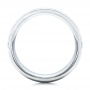 Men's Florentine Finish White Tungsten Band - Front View -  101204 - Thumbnail