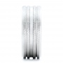 Men's Florentine Finish White Tungsten Band - Side View -  101204 - Thumbnail