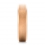 Rose Tungsten Beveled Edge Men's Wedding Band - Side View -  102682 - Thumbnail