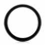 Black Tungsten Black Sapphire Men's Band - Front View -  102700 - Thumbnail