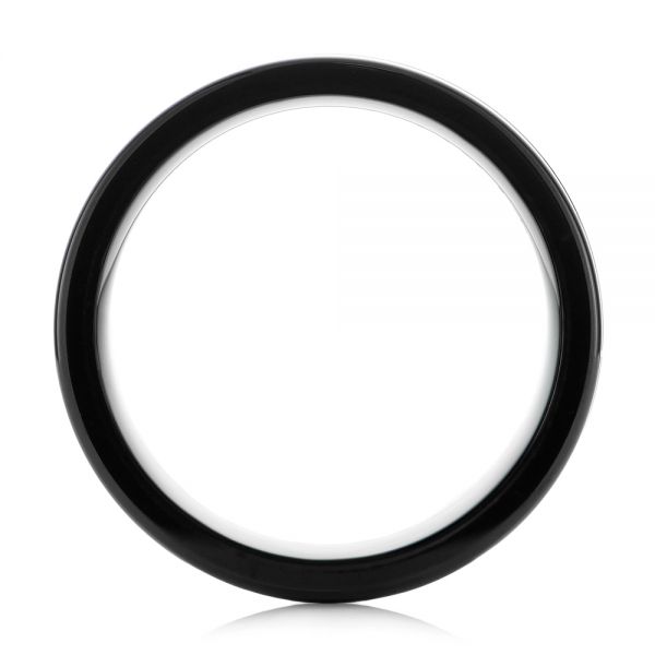 Black Tungsten Ring - Front View - 104020