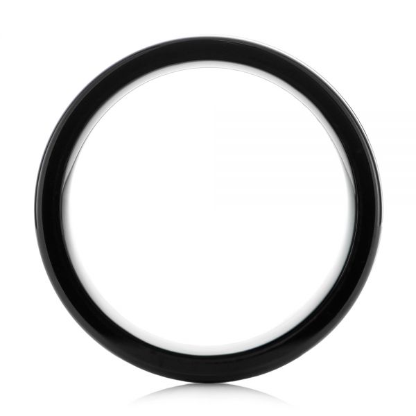 Black Tungsten Ring - Front View -  104020