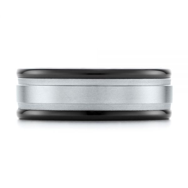 Black Tungsten Ring - Top View - 104020