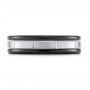 Black Tungsten Wedding Ring - Top View -  103925 - Thumbnail