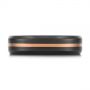 Black Zirconium Men's Wedding Ring - Top View -  105890 - Thumbnail