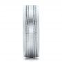 18k White Gold Brushed Finish Men's Wedding Band - Kirk Kara - Side View -  100670 - Thumbnail