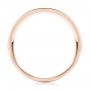 18k Rose Gold 18k Rose Gold Brushed Men's Wedding Band - Front View -  103021 - Thumbnail