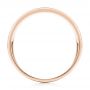 18k Rose Gold 18k Rose Gold Brushed Men's Wedding Band - Front View -  103026 - Thumbnail