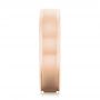 14k Rose Gold 14k Rose Gold Brushed Men's Wedding Band - Side View -  103021 - Thumbnail