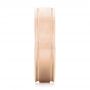14k Rose Gold 14k Rose Gold Brushed Men's Wedding Band - Side View -  103026 - Thumbnail