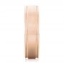 18k Rose Gold 18k Rose Gold Brushed Men's Wedding Band - Side View -  103026 - Thumbnail