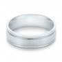  Platinum Platinum Brushed Men's Wedding Band - Flat View -  103026 - Thumbnail