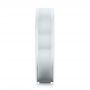 14k White Gold Brushed Men's Wedding Band - Side View -  103021 - Thumbnail