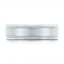  Platinum Platinum Brushed Men's Wedding Band - Top View -  103026 - Thumbnail