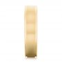 14k Yellow Gold 14k Yellow Gold Brushed Men's Wedding Band - Side View -  103021 - Thumbnail