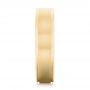 14k Yellow Gold 14k Yellow Gold Brushed Men's Wedding Band - Side View -  103021 - Thumbnail