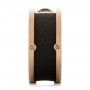 Carbon Fiber Inlay Blue Sapphire Wedding Band - Side View -  103859 - Thumbnail
