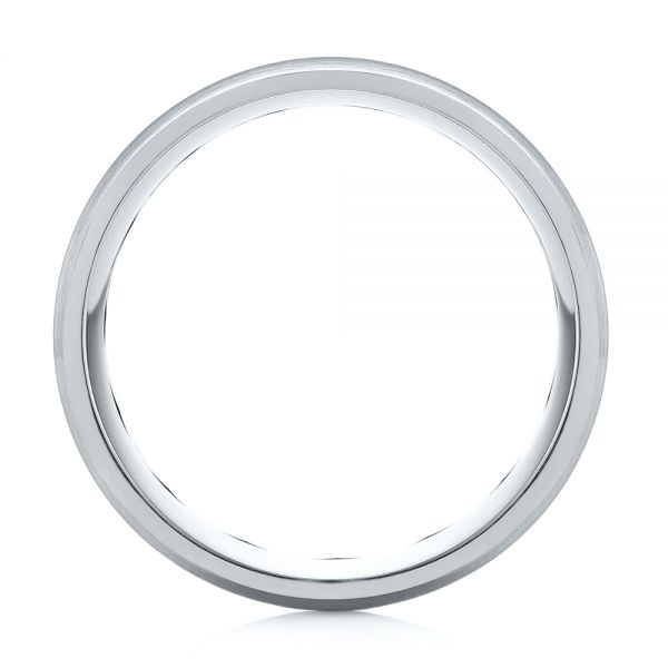 Carbon Fiber Inlay Wedding Band - Front View - 103850