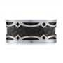 Carbon Fiber Inlay Wedding Band - Top View -  103856 - Thumbnail